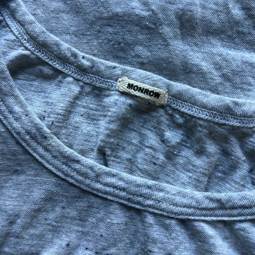 Monrow X Revolve, Linen Basics Drawstring Mini Dr… - image 5